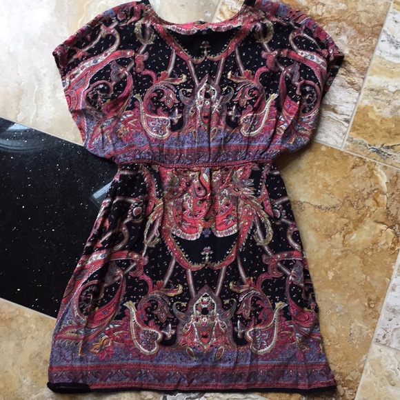 Angie V-neck ornate shirt tunic/Elastic waist band - Picture 5 of 7